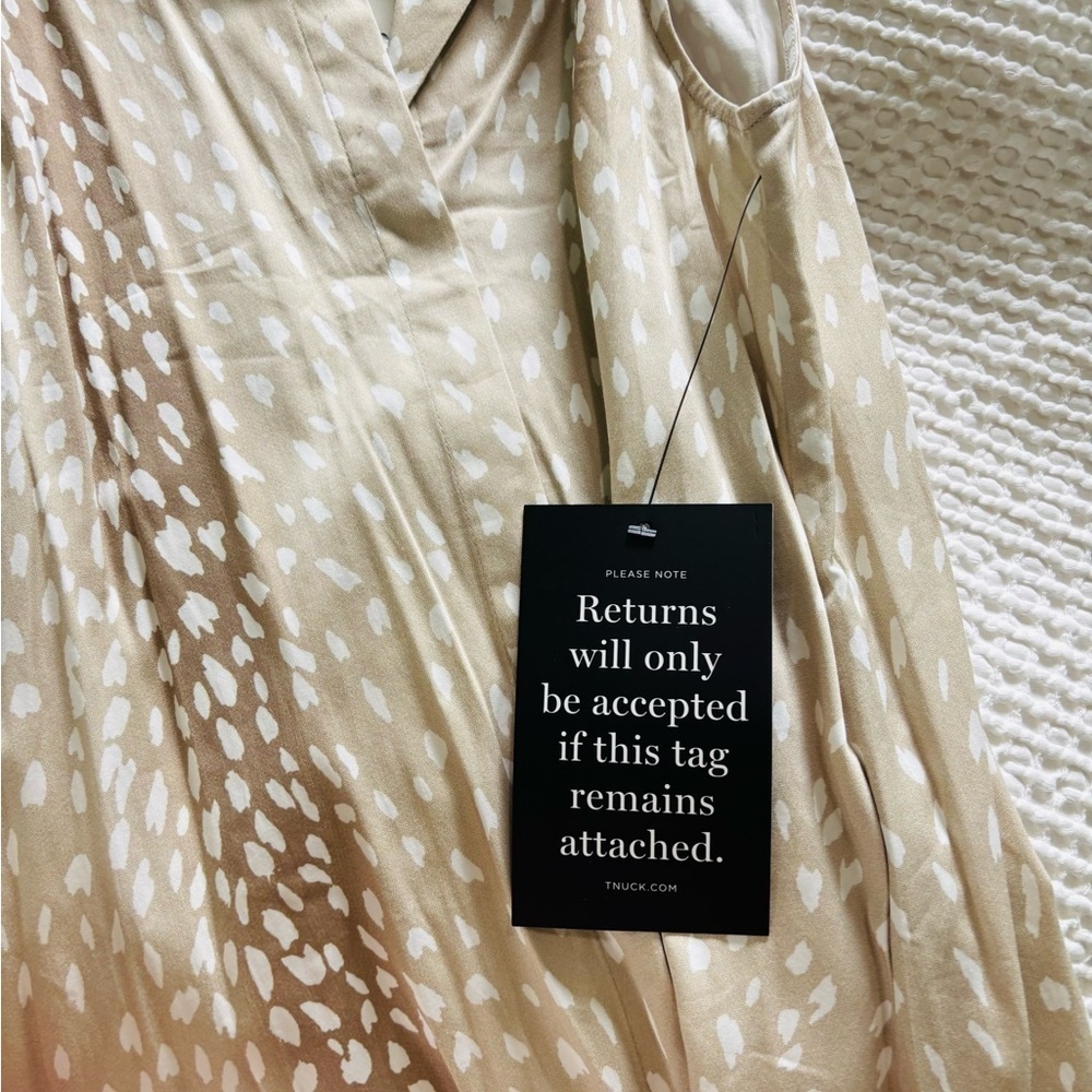 NWT Tuckernuck Sleeveless Mini Dress - Gray Antelope Print - Picture 4 of 6